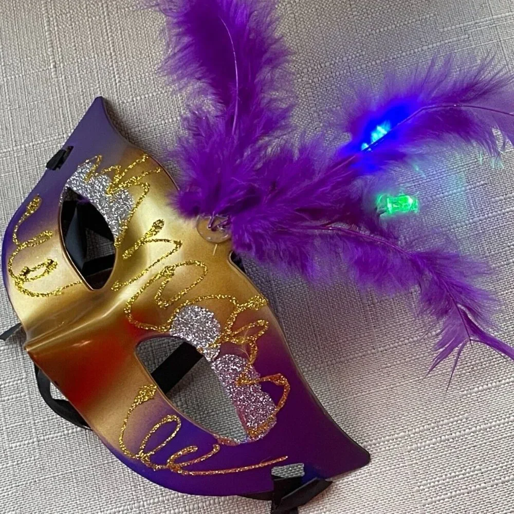 Halloween Mask Light Up Party Eye Masquerade Fancy Party Mask Women Mask